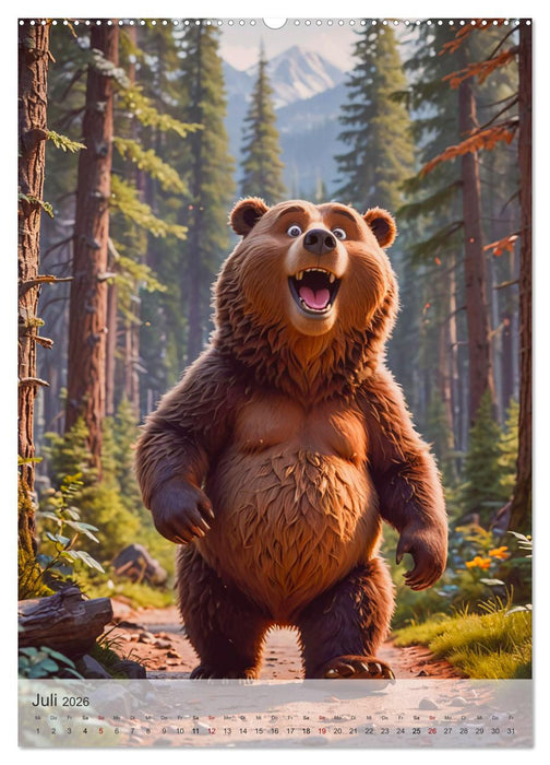 Nordamerika - Knuffige Wildnis (CALVENDO Premium Wandkalender 2026)