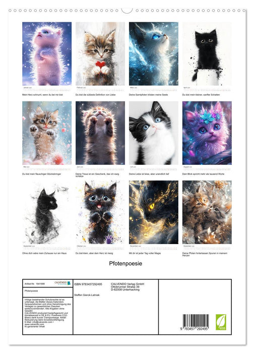 Pfotenpoesie (CALVENDO Premium Wandkalender 2026)