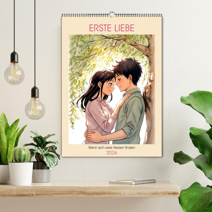Erste Liebe - Wenn sich zwei Herzen finden (CALVENDO Wandkalender 2026)