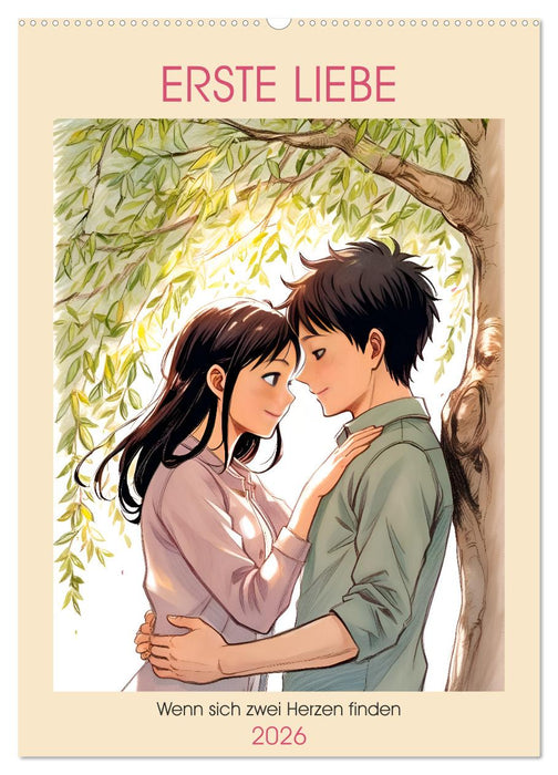 Erste Liebe - Wenn sich zwei Herzen finden (CALVENDO Wandkalender 2026)