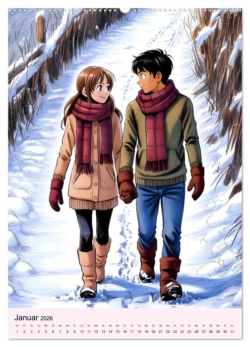 Erste Liebe - Wenn sich zwei Herzen finden (CALVENDO Wandkalender 2026)