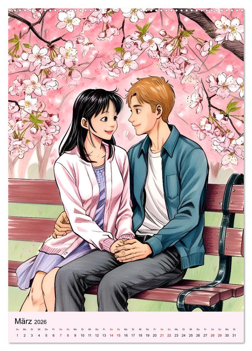 Erste Liebe - Wenn sich zwei Herzen finden (CALVENDO Wandkalender 2026)