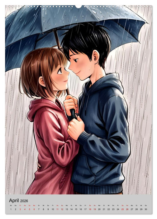 Erste Liebe - Wenn sich zwei Herzen finden (CALVENDO Wandkalender 2026)
