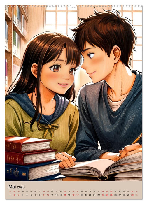 Erste Liebe - Wenn sich zwei Herzen finden (CALVENDO Wandkalender 2026)