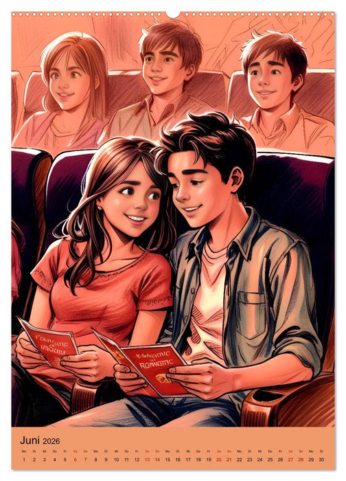 Erste Liebe - Wenn sich zwei Herzen finden (CALVENDO Wandkalender 2026)