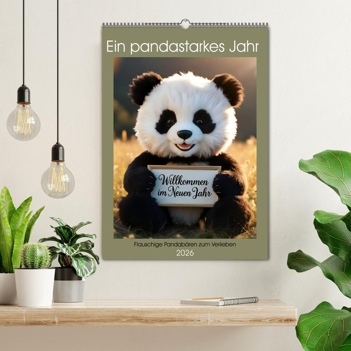 Ein pandastarkes Jahr - Flauschige Pandabären zum Verlieben (CALVENDO Wandkalender 2026)