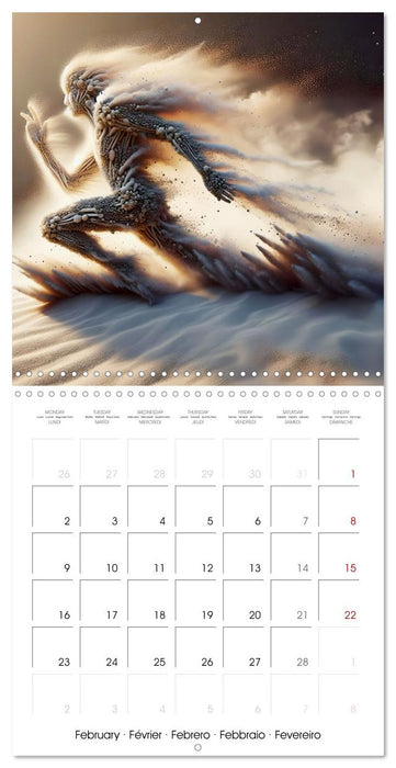 Sable vivant (CALVENDO Calendrier mensuel 2026)