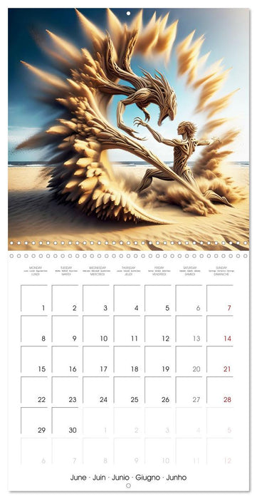 Sable vivant (CALVENDO Calendrier mensuel 2026)