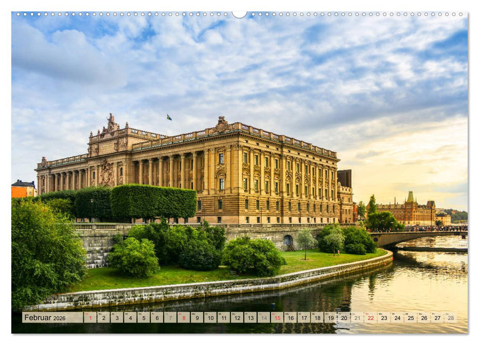 Stockholm - Maritime Ansichten (CALVENDO Premium Wandkalender 2026)