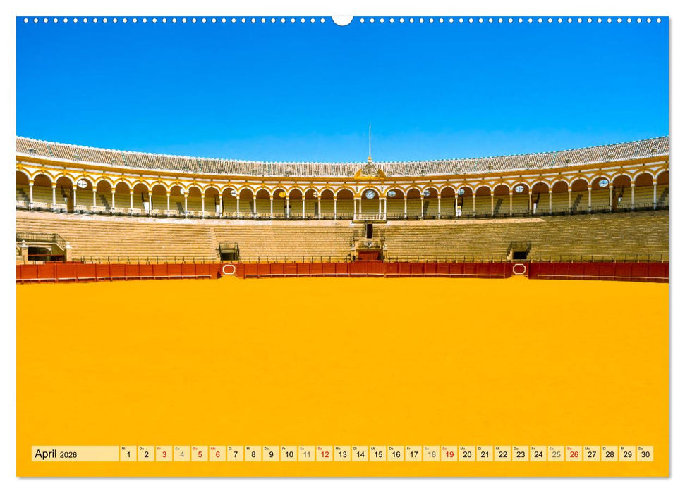 Zauberhaftes Südspanien: Malaga - Sevilla - Granada - Ronda - Antequera (CALVENDO Premium Wandkalender 2026)