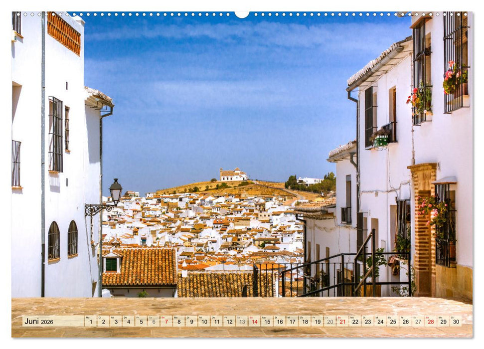 Zauberhaftes Südspanien: Malaga - Sevilla - Granada - Ronda - Antequera (CALVENDO Premium Wandkalender 2026)