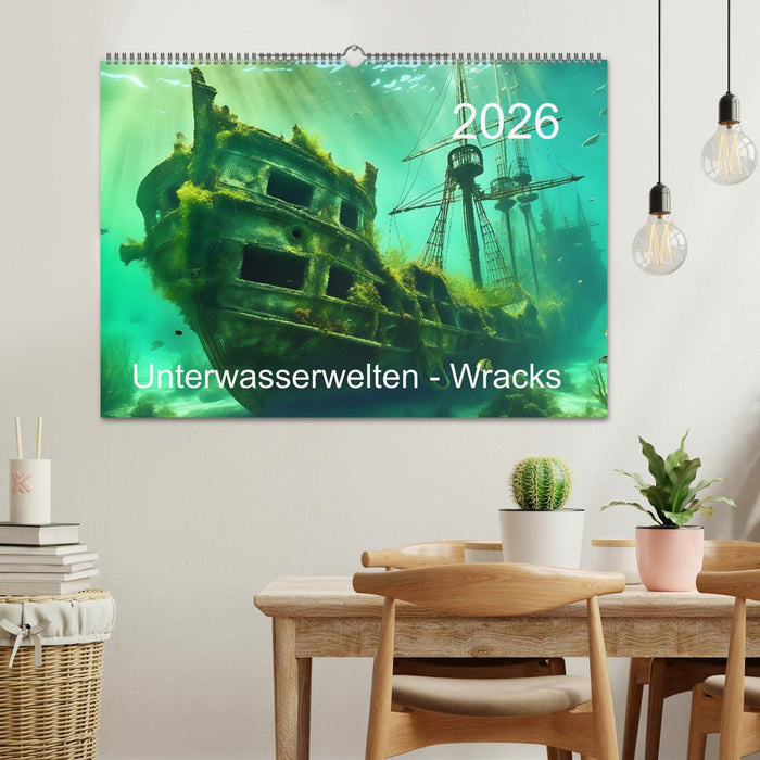 Unterwasserwelt der Wracks 2026 (CALVENDO Wandkalender 2026)