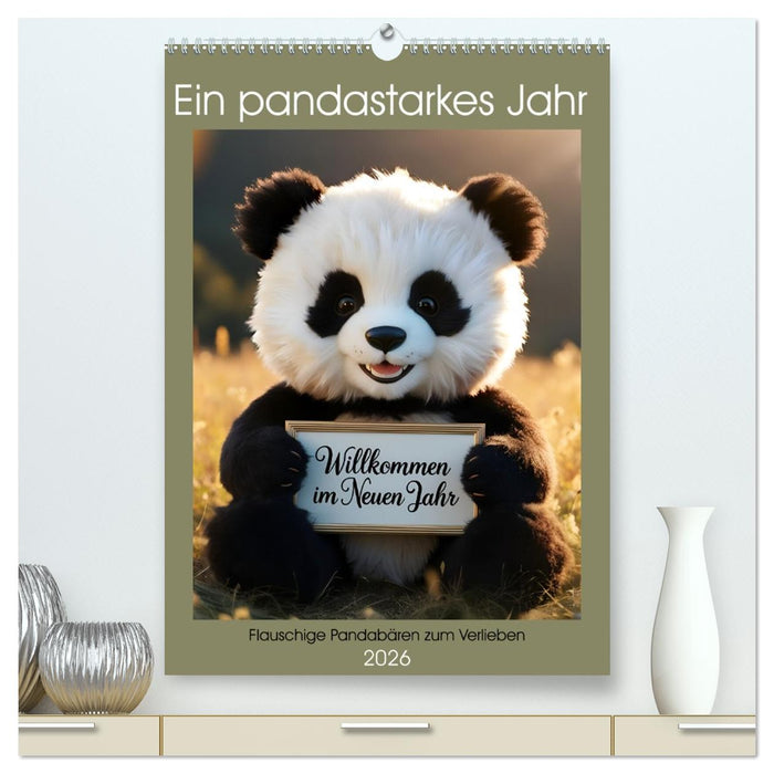 Ein pandastarkes Jahr - Flauschige Pandabären zum Verlieben (CALVENDO Premium Wandkalender 2026)