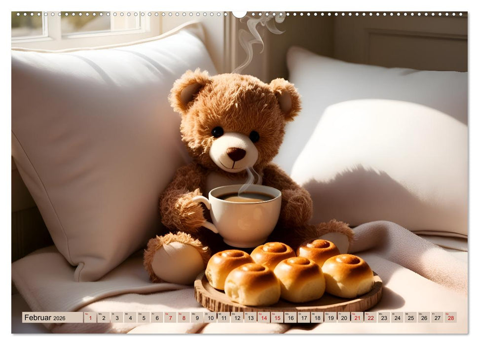 Einfach bärig - Eine bärige Reise durch den Teddyalltag (CALVENDO Premium Wandkalender 2026)