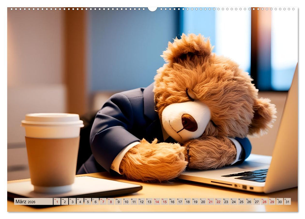 Einfach bärig - Eine bärige Reise durch den Teddyalltag (CALVENDO Premium Wandkalender 2026)