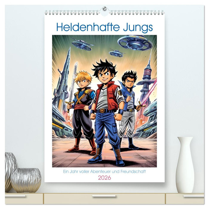 Heldenhafte Jungs - Ein Jahr voller Abenteuer und Freundschaft (CALVENDO Premium Wandkalender 2026)