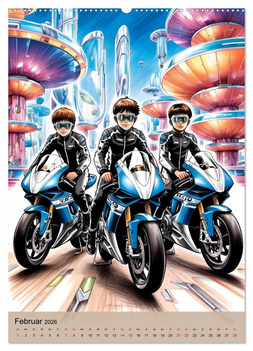 Heldenhafte Jungs - Ein Jahr voller Abenteuer und Freundschaft (CALVENDO Premium Wandkalender 2026)
