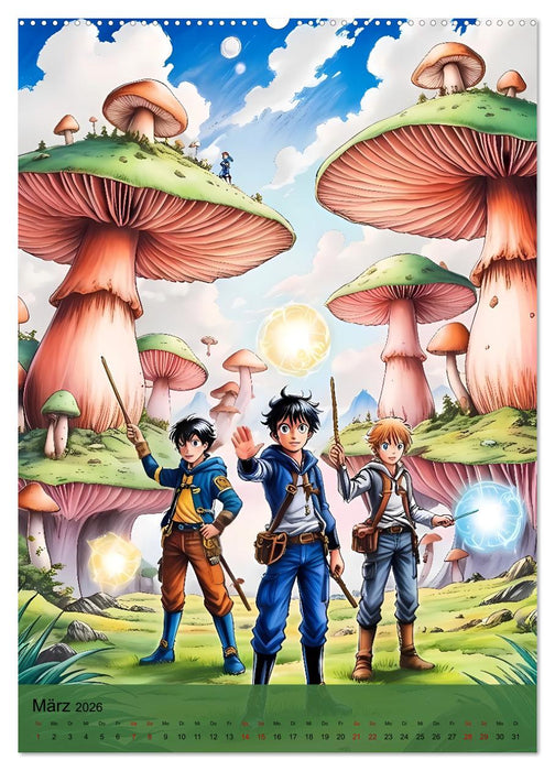 Heldenhafte Jungs - Ein Jahr voller Abenteuer und Freundschaft (CALVENDO Premium Wandkalender 2026)