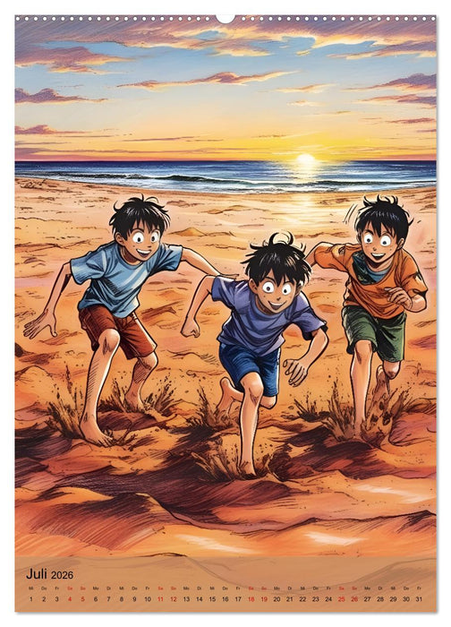 Heldenhafte Jungs - Ein Jahr voller Abenteuer und Freundschaft (CALVENDO Premium Wandkalender 2026)