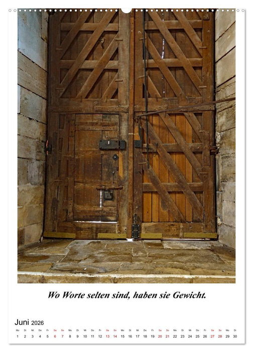 Türen und dahinter ? (CALVENDO Premium Wandkalender 2026)