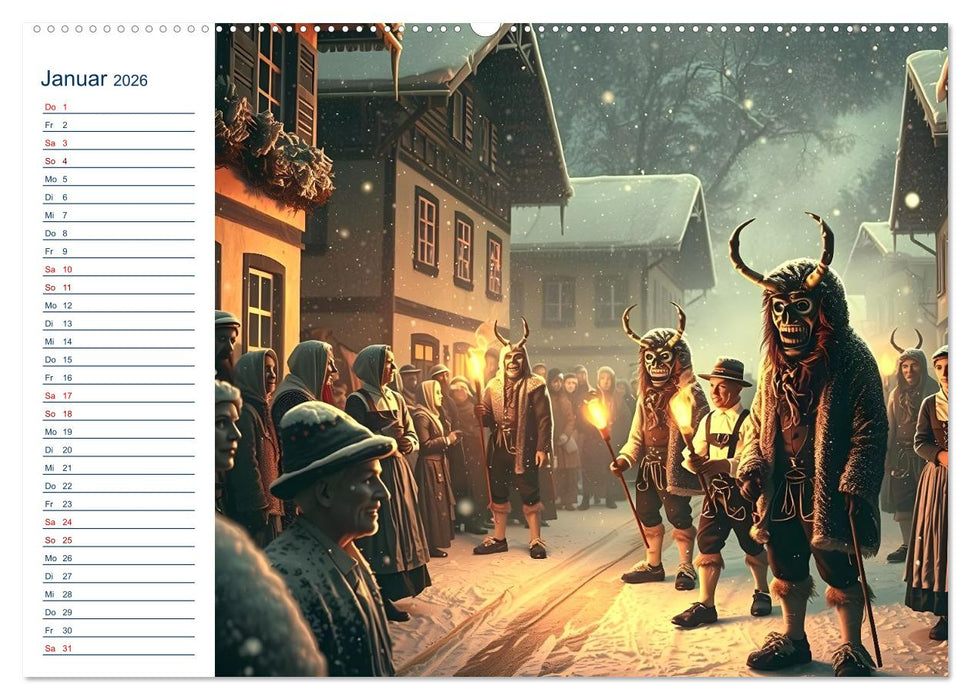 Boarisch durchs Jahr - Feste Bräuche und Lebenslust (CALVENDO Premium Wandkalender 2026)