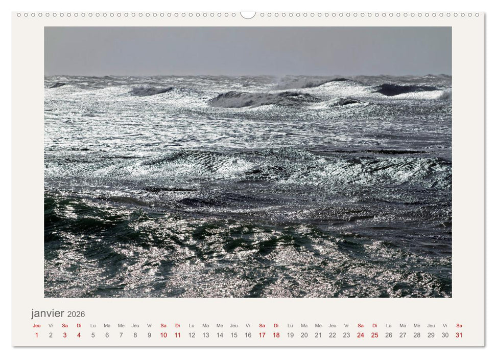 La mer sous le ciel (CALVENDO Calendrier mensuel 2026)