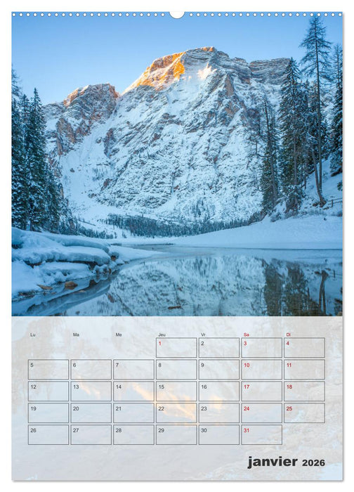 Italie - Des Dolomites à la côte amalfitaine (CALVENDO Calendrier supérieur 2026)