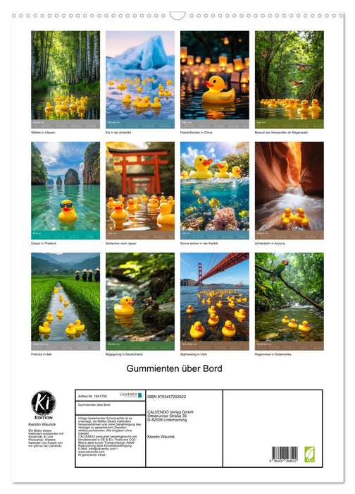 Gummienten über Bord (CALVENDO Wandkalender 2026)
