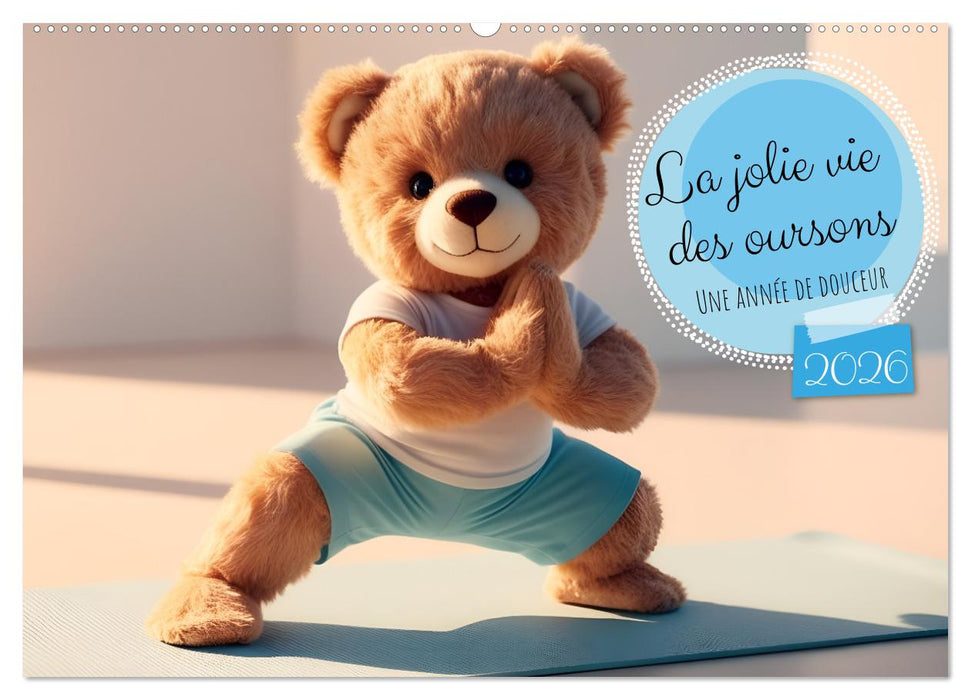 La jolie vie des oursons - Une année de douceur (CALVENDO Calendrier mensuel 2026)