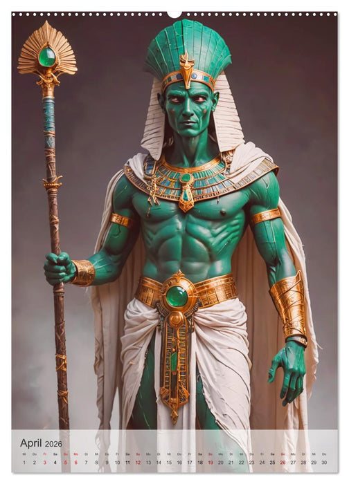 Ägyptische Mythologie - Götter, Helden und Monster (CALVENDO Wandkalender 2026)