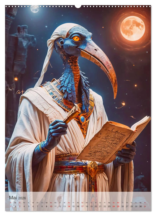 Ägyptische Mythologie - Götter, Helden und Monster (CALVENDO Wandkalender 2026)