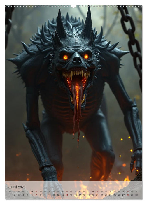 Ägyptische Mythologie - Götter, Helden und Monster (CALVENDO Wandkalender 2026)