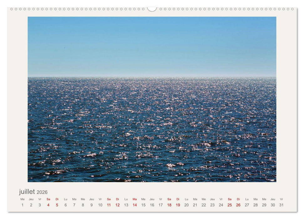 La mer sous le ciel (CALVENDO Calendrier supérieur 2026)