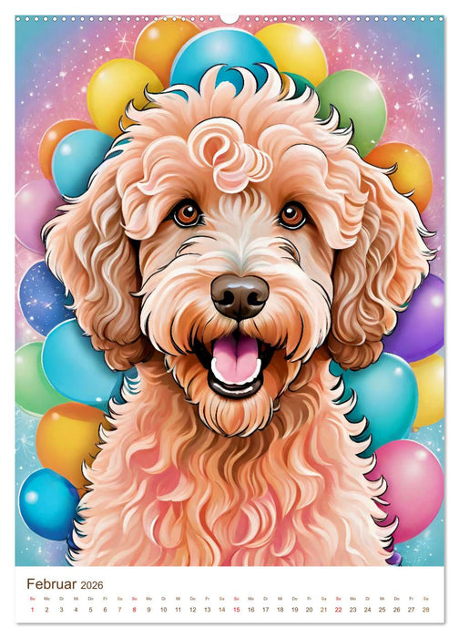 Der Labradoodle (CALVENDO Wandkalender 2026)