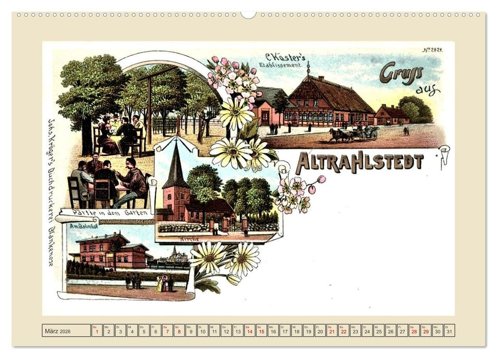 Gruß aus Alt-Rahlstedt (CALVENDO Premium Wandkalender 2026)