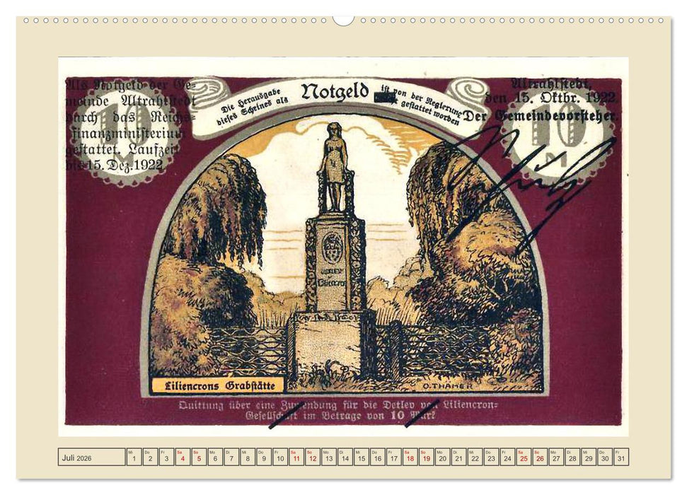 Gruß aus Alt-Rahlstedt (CALVENDO Premium Wandkalender 2026)