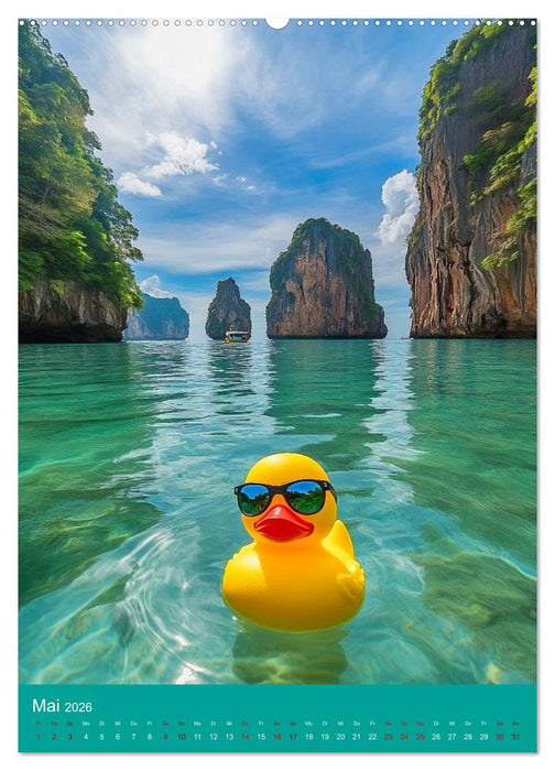 Gummienten über Bord (CALVENDO Premium Wandkalender 2026)