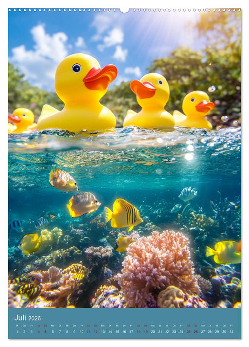 Gummienten über Bord (CALVENDO Premium Wandkalender 2026)