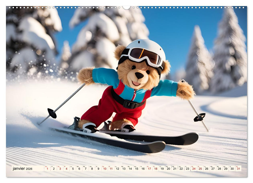 La jolie vie des oursons - Une année de douceur (CALVENDO Calendrier supérieur 2026)