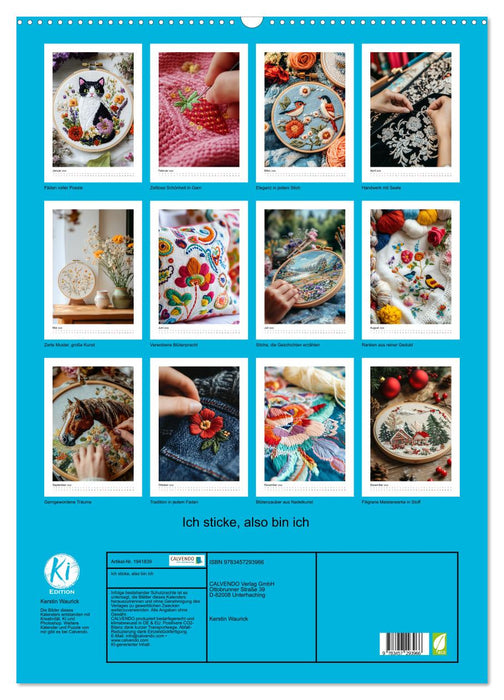Ich sticke, also bin ich (CALVENDO Wandkalender 2026)