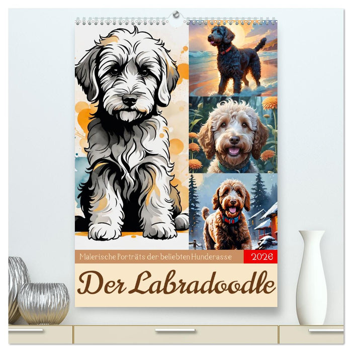 Der Labradoodle (CALVENDO Premium Wandkalender 2026)