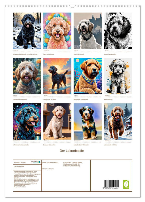 Der Labradoodle (CALVENDO Premium Wandkalender 2026)