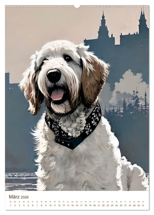 Der Labradoodle (CALVENDO Premium Wandkalender 2026)