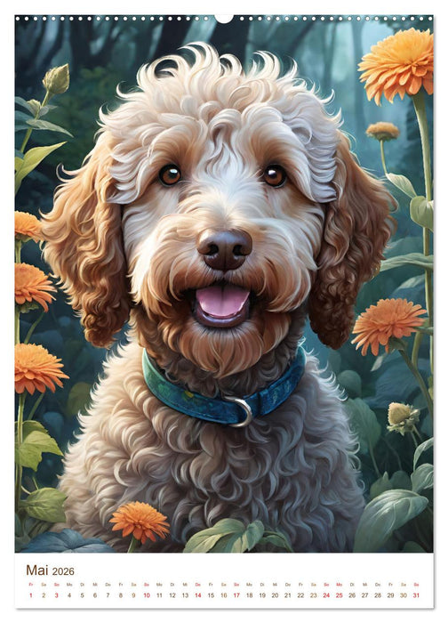 Der Labradoodle (CALVENDO Premium Wandkalender 2026)