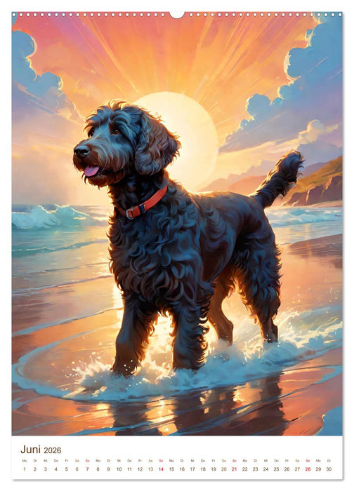 Der Labradoodle (CALVENDO Premium Wandkalender 2026)