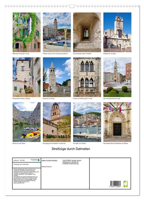 Streifzüge durch Dalmatien (CALVENDO Wandkalender 2026)