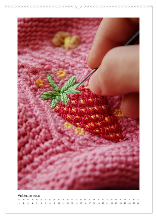 Ich sticke, also bin ich (CALVENDO Premium Wandkalender 2026)
