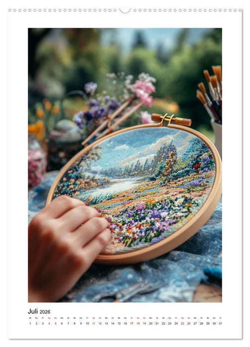 Ich sticke, also bin ich (CALVENDO Premium Wandkalender 2026)