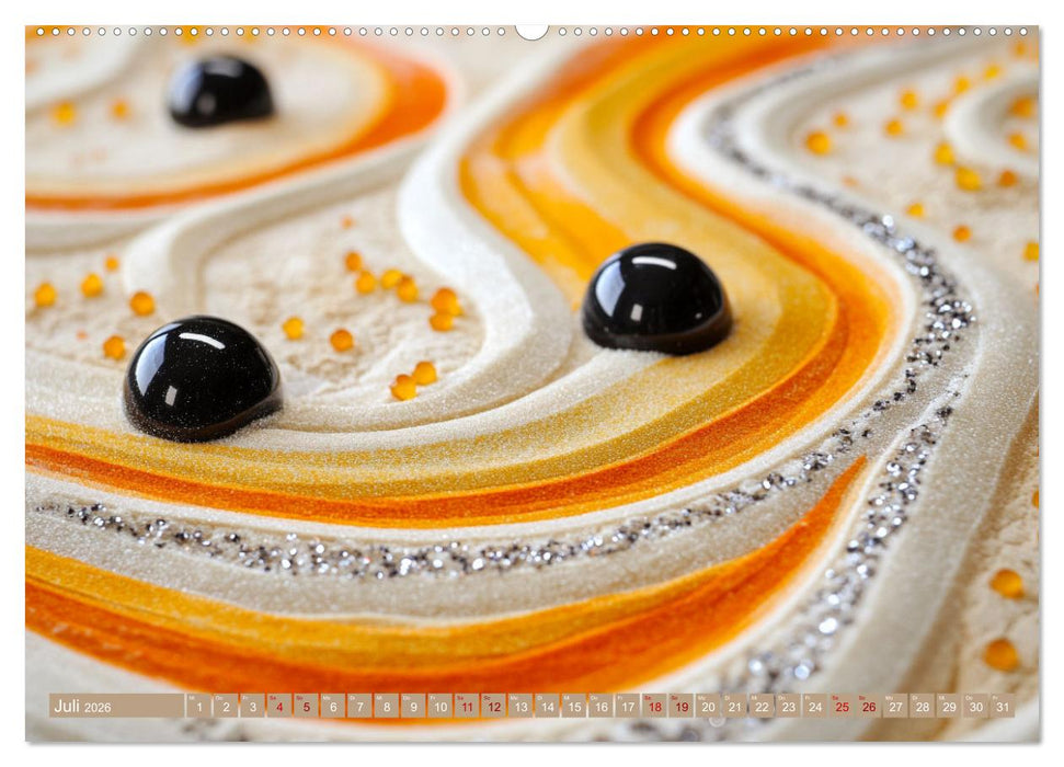 Farbenfrohe Wege zur Stille des Zen (CALVENDO Premium Wandkalender 2026)