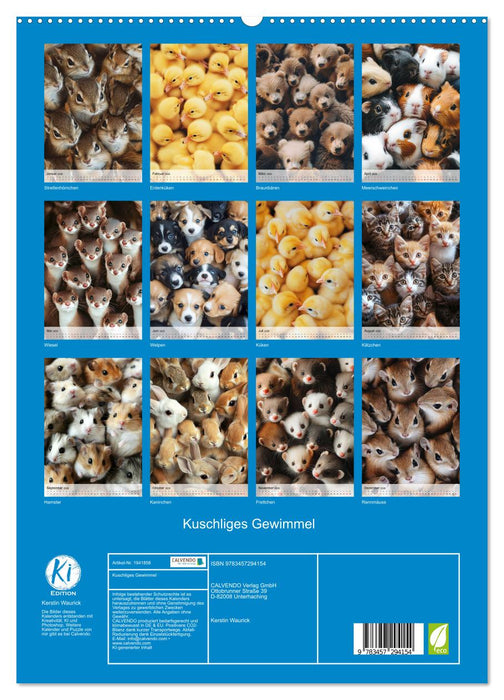 Kuschliges Gewimmel (CALVENDO Premium Wandkalender 2026)